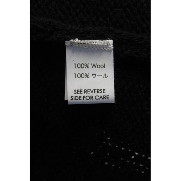 Viviana Uchitel Womens Velvet Trim Open Front Cardigan Sweater Black Size 1 - Picture 5 of 7